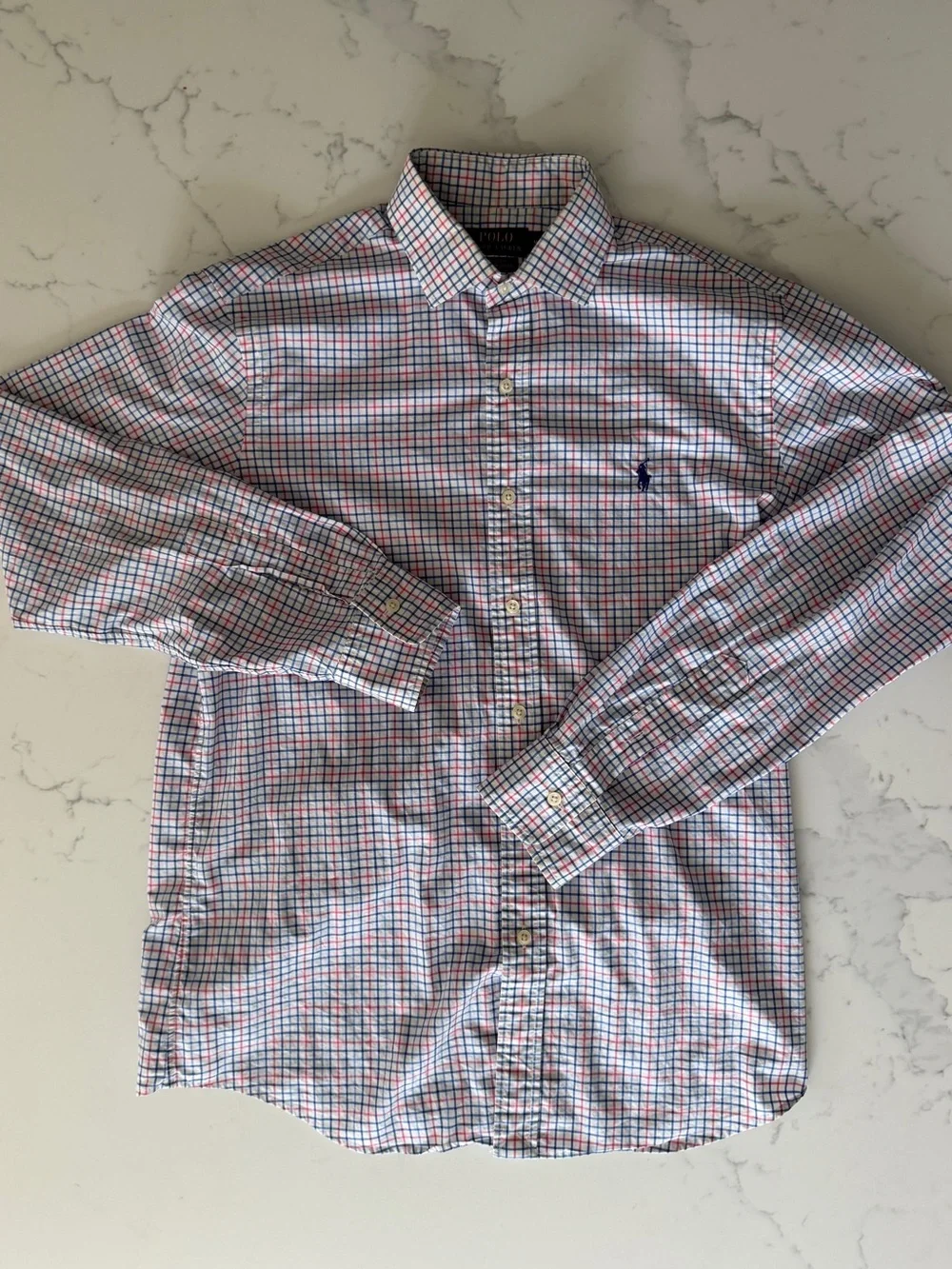 Ralph Lauren Men’s Polo Long-Sleeve Checked Button-Down Shirt